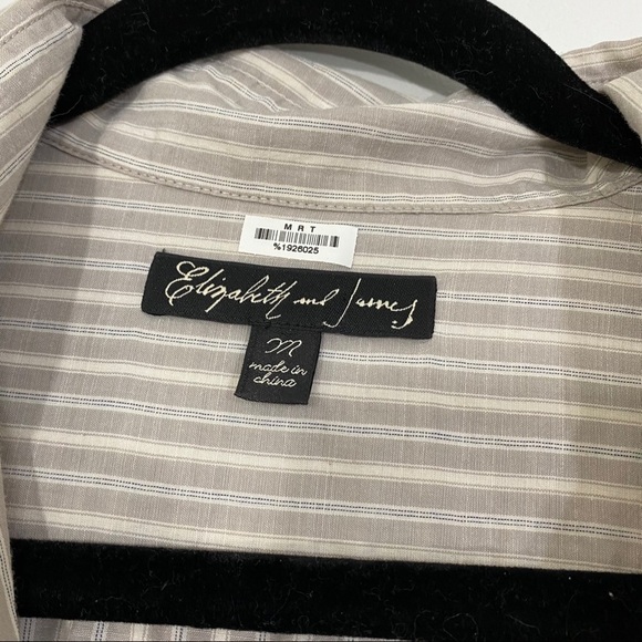 Elizabeth and James Button Down Sequin Trim Medium - Picture 5 of 6